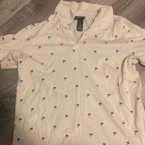 H&M Polo Shirt with Palm Print